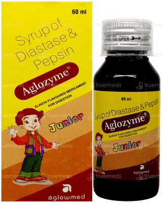 Aglozyme Junior Elaichi Flavoured Syrup 60Ml